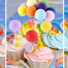 Boule Décoration Gâteau pour Cupcakes d'Anniversaire Prénatale