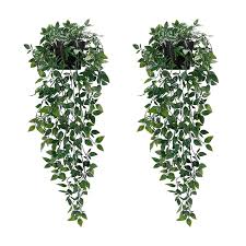 Plante Verte Artificielle Suspendue pour un Décor Éclatant