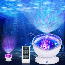 Projecteur Veilleuse Télécommande Minuterie Couleur - Ambiance Océan à Domicile