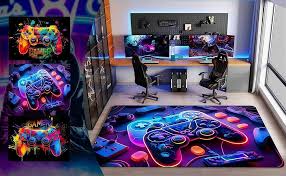 Chambre Antidérapant Graffiti Flanelle 160x200cm - Idéal pour une déco chambre gaming