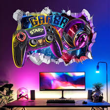 Autocollants Décalage pour une Deco Chambre Gaming Unique