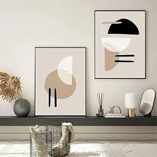 Tableau Moderne Géométrique Minimaliste pour une Décoration Élégante