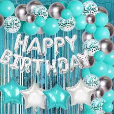 Décoration Anniversaire Turquoise Fangleland SarcelleBlue