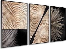 DekoArte Triptyque Décoratif Acrylique - Élégance et Style