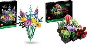 LEGO Sauvages Artificielles Coquelicots Succulentes - Un Éclat de Nature dans Votre Intérieur