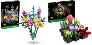 LEGO Sauvages Artificielles Coquelicots Succulentes - Un Éclat de Nature dans Votre Intérieur