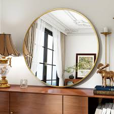 Miroir Doré en Alliage d'Aluminium pour une Décoration Élégante